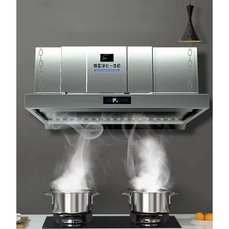 Commercial Kitchen Hoods - เครื่องฟอกอากาศแบบไฟฟ้าสถิตในตัวสำหรับครัวเชิงพาณิชย์ พร้อมระบบระบายอากาศสำหรับร้านอาหาร