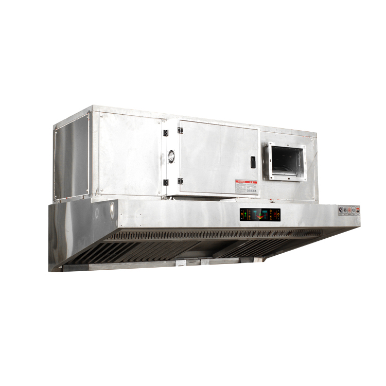 Commercial Kitchen Hoods - เครื่องดูดควันครัวพร้อมเครื่องฟอกอากาศแบบไฟฟ้าสถิต ESP ในตัว อุปกรณ์ร้านอาหารเชิงพาณิชย์แบบกำหนดเอง
