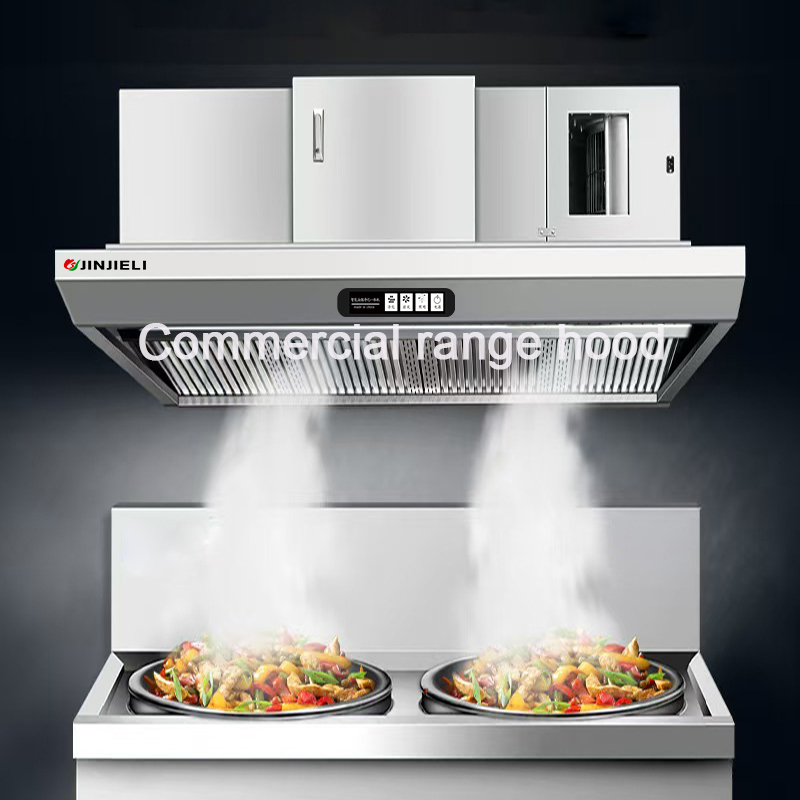 Commercial Kitchen Hoods - เครื่องดูดควันในครัวเชิงพาณิชย์ที่ได้รับการรับรองมาตรฐาน ISO9001 กำลังดูดควันได้มากกว่า 98% อัตราการกำจัดควัน 3500