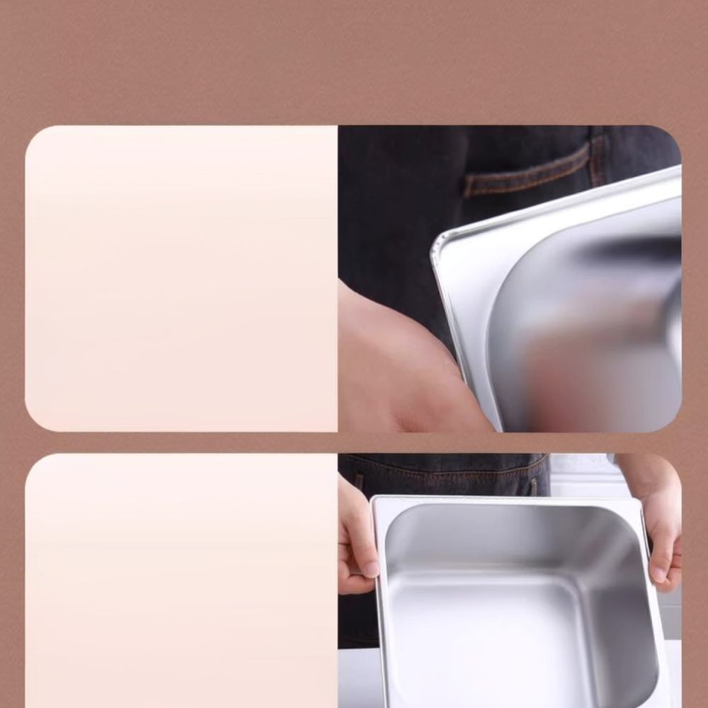 Commercial Kitchen Bin - กล่องเก็บอาหารสแตนเลสสตีลเกรดพรีเมียม พร้อมฝาปิด สำหรับใช้ในร้านอาหาร บุฟเฟต์ และครัว