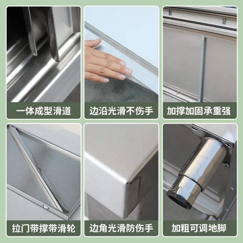 โต๊ะครัวสแตนเลสพร้อมบานเลื่อน  - Commercial Kitchen Worktops บทวิจารณ์และราคา