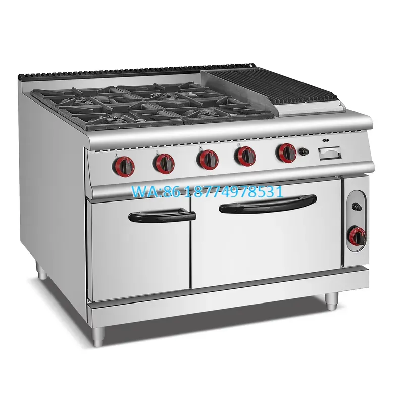 เตาแก๊สเชิงพาณิชย์ Wmwmnu 4 หั - Range Commercial Kitchen บทวิจารณ์และราคา