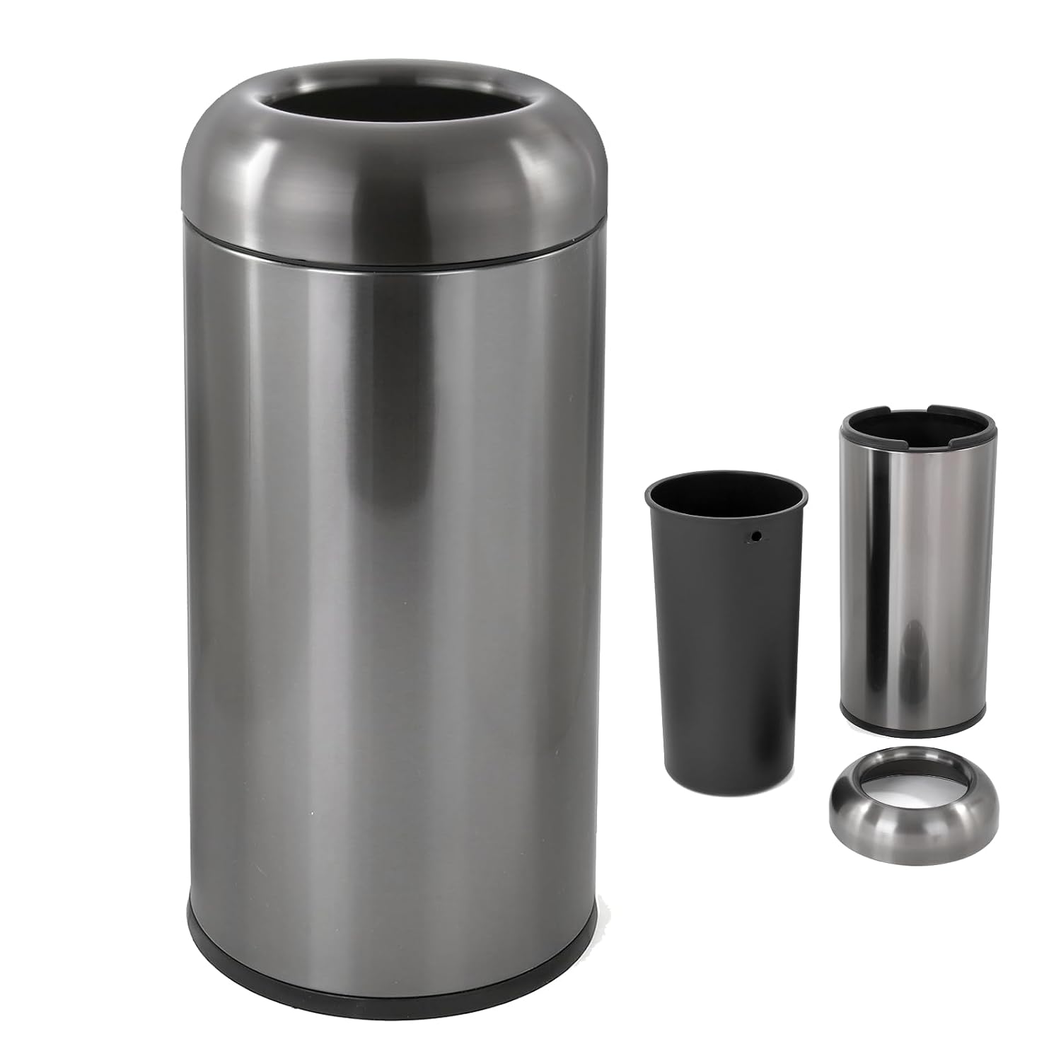 ถังขยะขนาดใหญ่ 16 แกลลอน สีเงิ - Commercial Kitchen Bin บทวิจารณ์และราคา