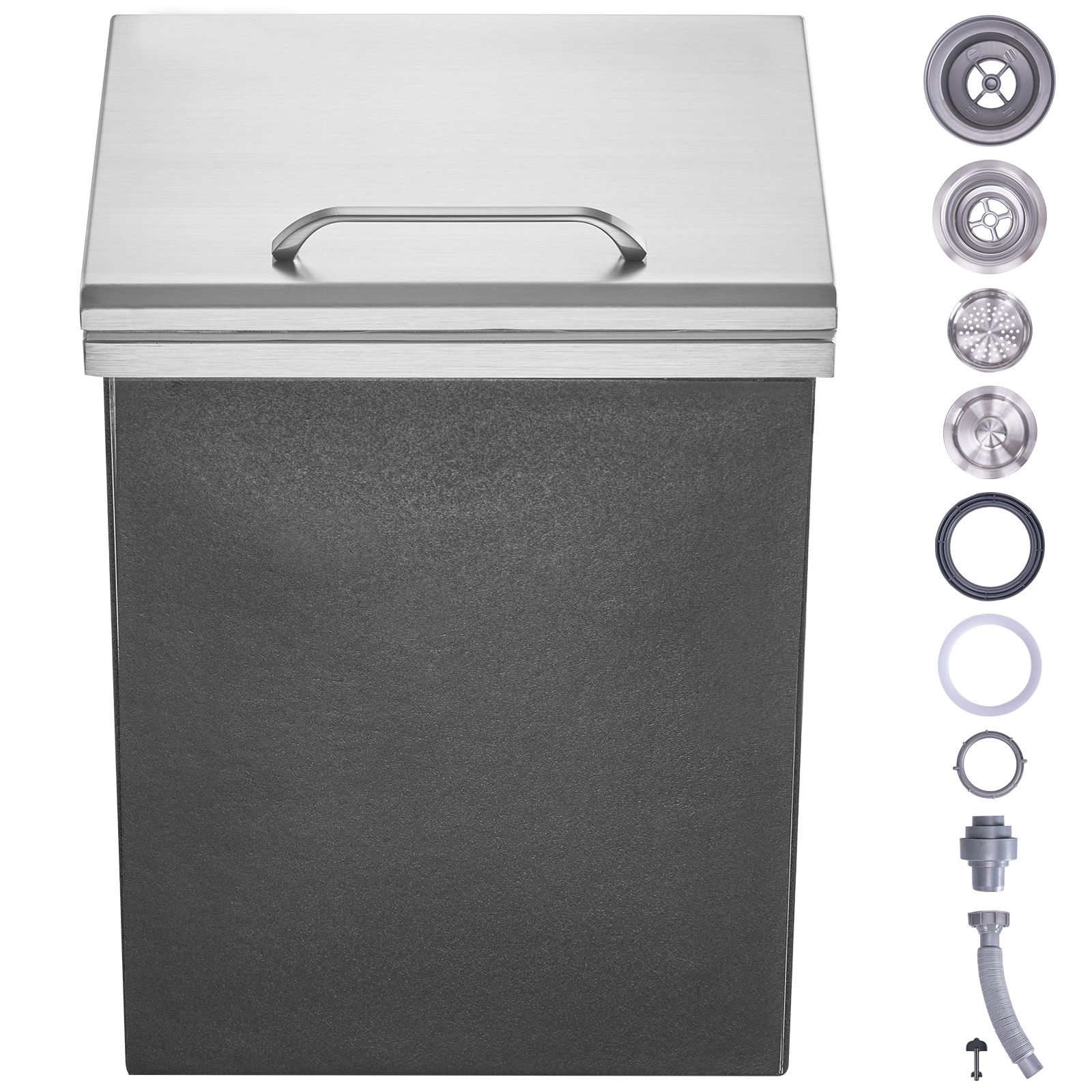กล่องเก็บน้ำแข็งแบบฝาปิด, ขนาด - Commercial Kitchen Bin บทวิจารณ์และราคา