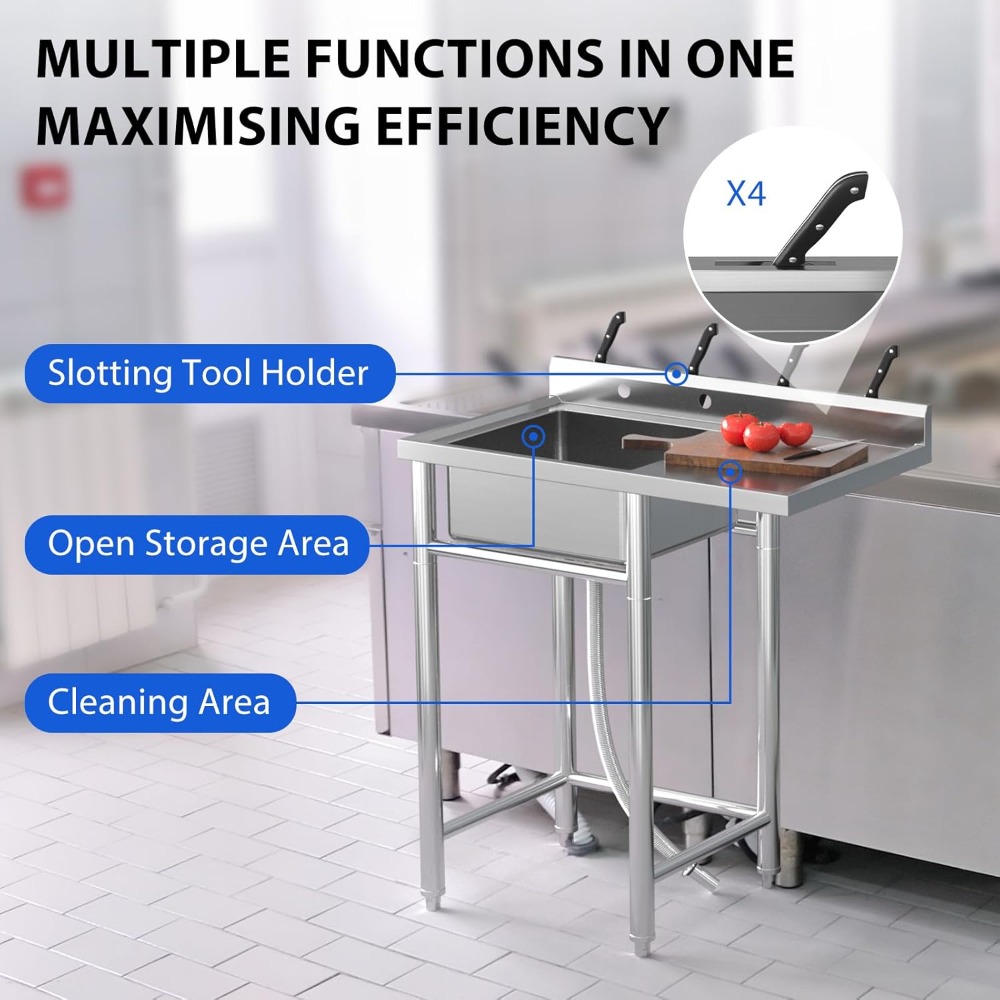 อ่างล้างจานสแตนเลส ขนาด 36x21x - Commercial Kitchen Worktops บทวิจารณ์และราคา